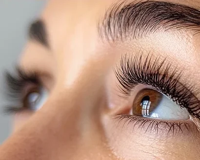 Sobrancelha definida com Brow Lamination